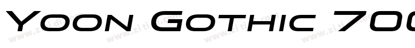 Yoon Gothic 700 bold字体转换